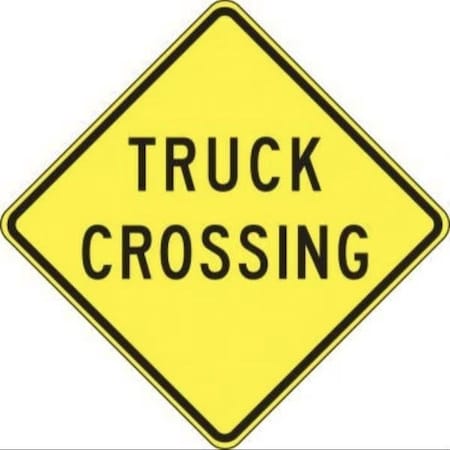 Accuform LANE GUIDANCE SIGN ROAD NARROWS 24 in X FRW434RA